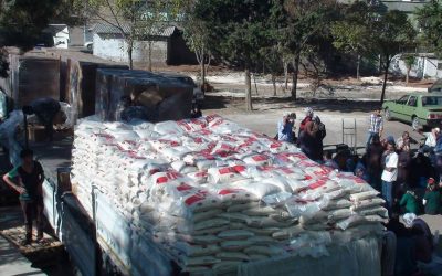 توزيع 1250 سلة غذائية على العائلات السورية المحتاجة