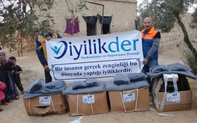 توزيع 250 مدفأة وعددا من البطانيات أيضا للعوائل السورية المحتاجة في كل من مدينة الباب والراعي وبزاعة